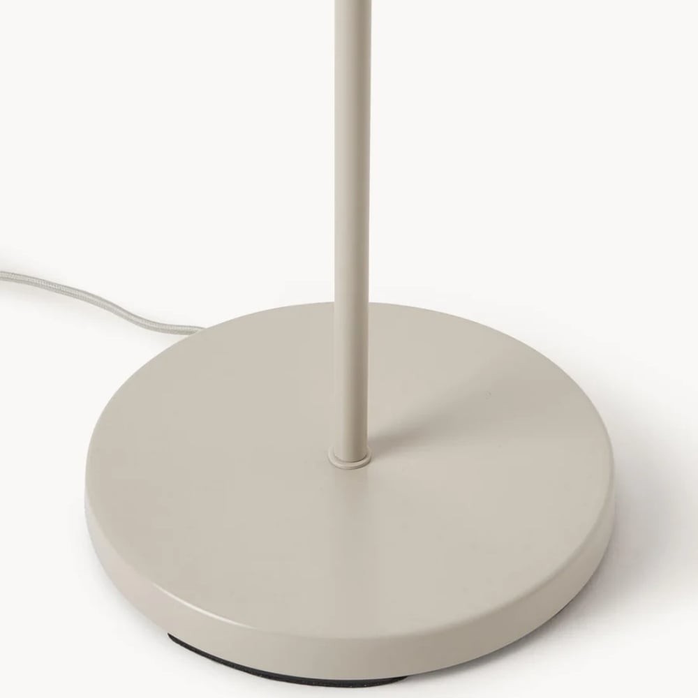 Velura Stand Floor Lamp - Beige Linen Shade and Metal Stand K2045