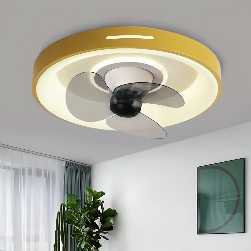 Modern Round Led Slient Ceiling Fan Light K951