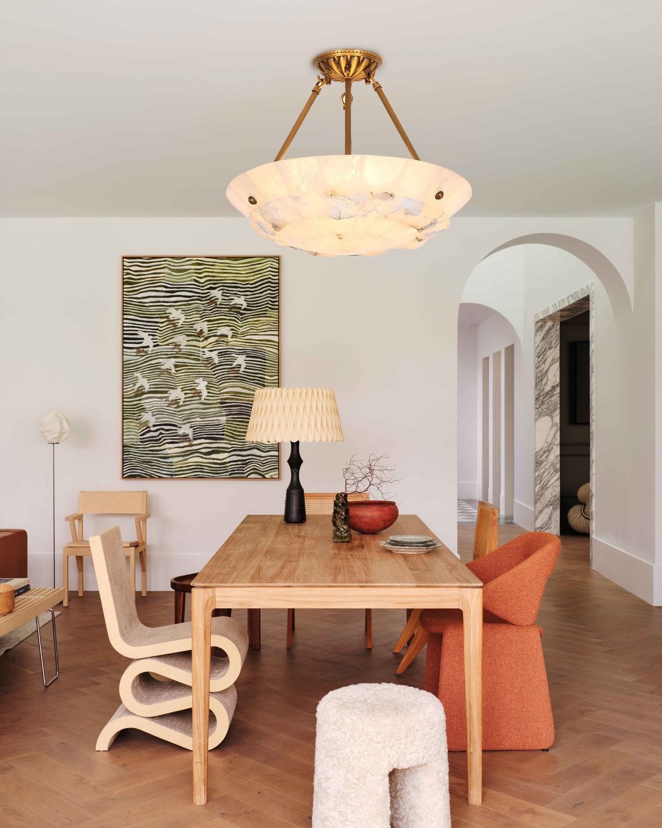 Bowl Alabaster Pendant Lamp K980