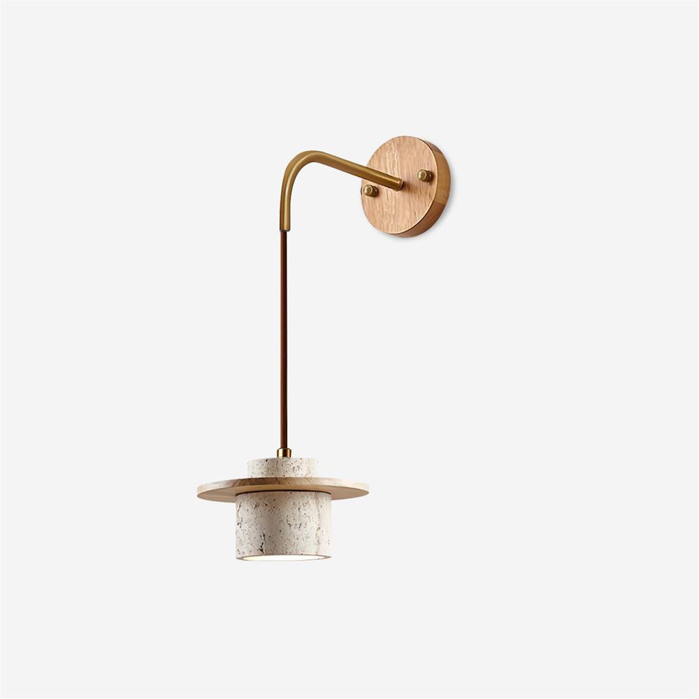 Retro Wabi Sabi Textured Travertine Wall Lamp K825