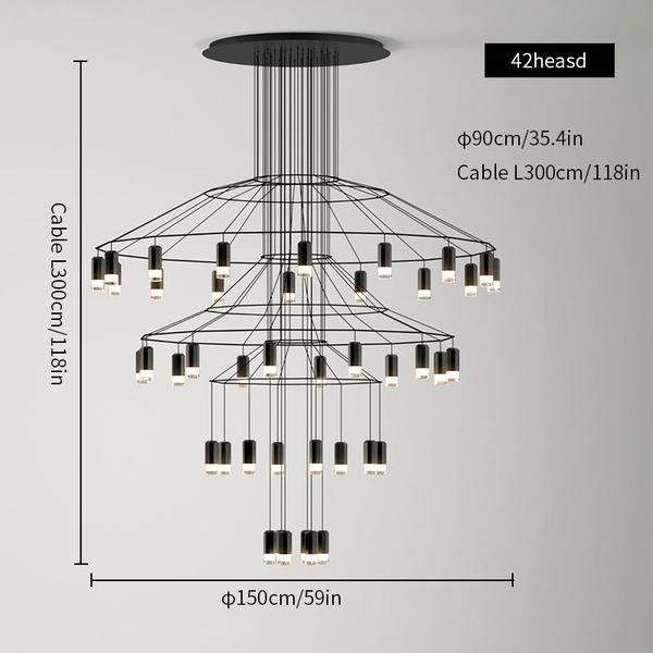 Wireflow Chandelier