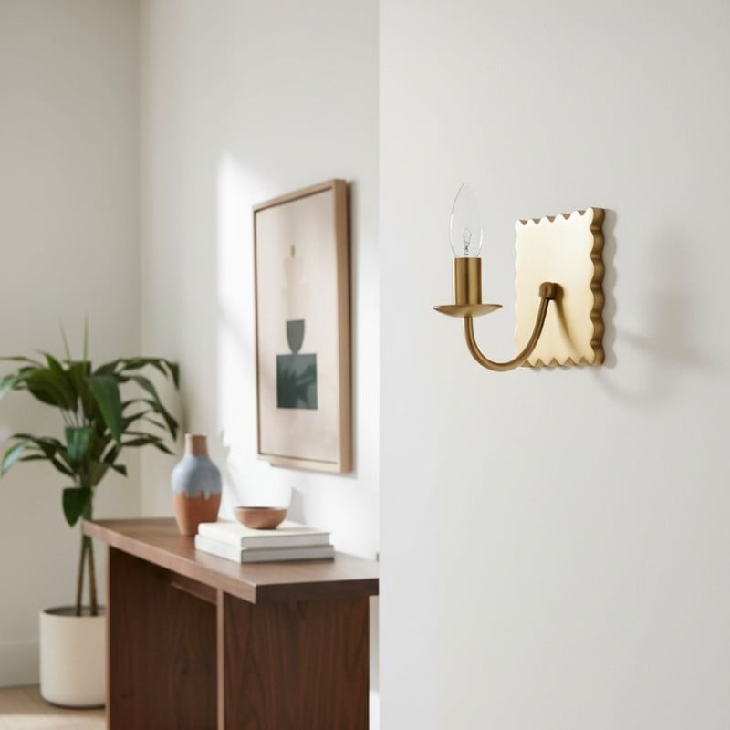 Modo Decorative Wall Light - Modern Wavy Metal Wall Sconce for Bedrooms and Hallways K1656