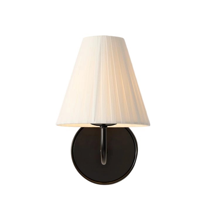 Fibura Elegant Linen Shade Wall Lamp - Contemporary Lighting for Hallway and Bedroom K1408