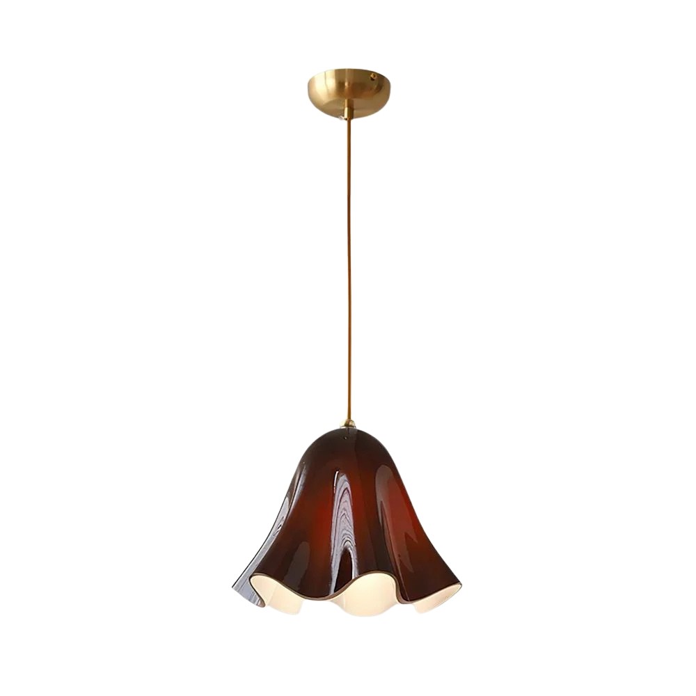 Bellina Vintage Fluted Glass Pendant Light – Mid-century Modern Fazzo  Pendant For Home Decor K897