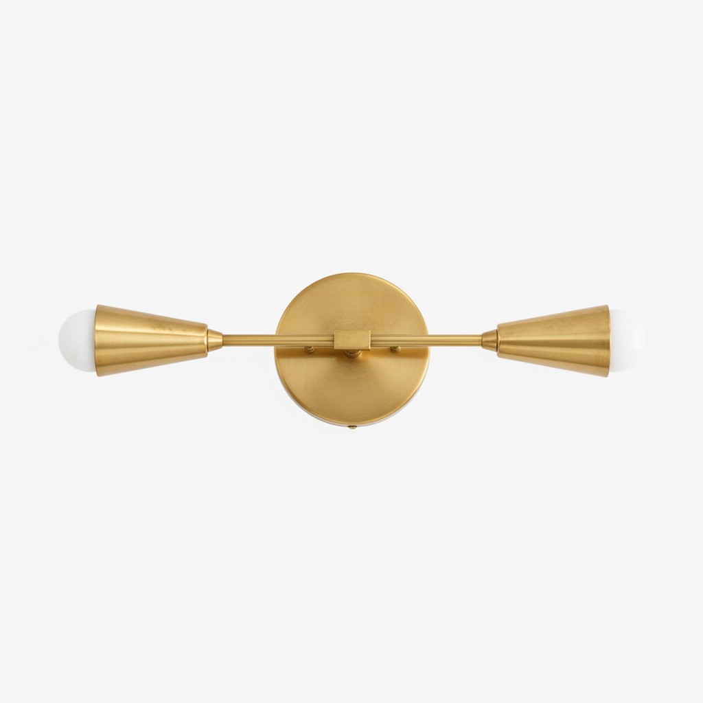 Mobilux Line Minimalist Vanity Light Fixture - Mid Century Bathroom Sconce K1435