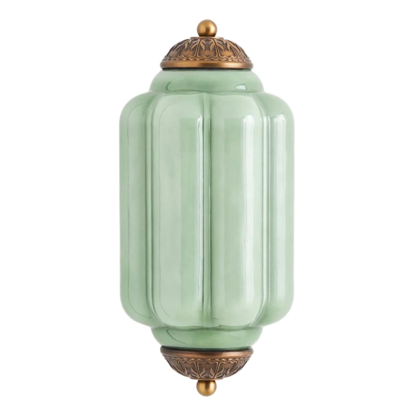 Eloise Long Pumpkin Retro Glass Recessed Wall Lamp K865