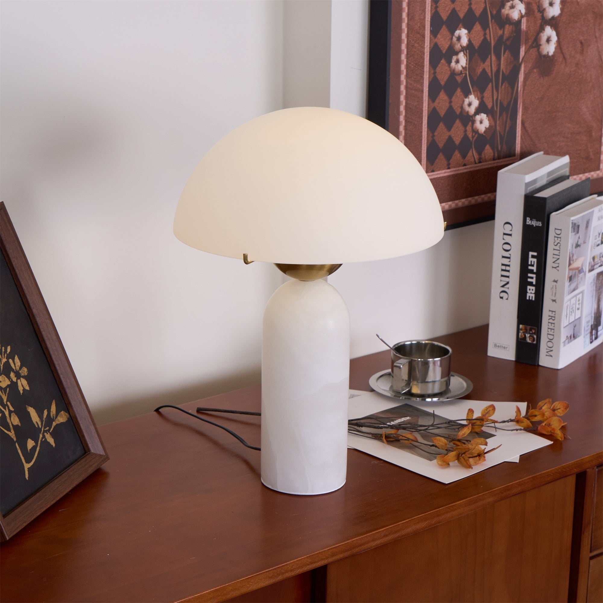 Peono Alabaster Table Lamp D440