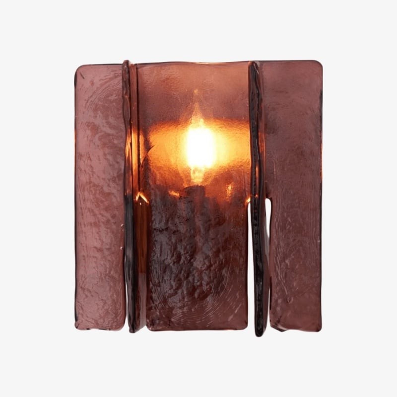 Lumiridge Minimalist Wall Light - Modern Metal Glass Fixture for Living Room K2149