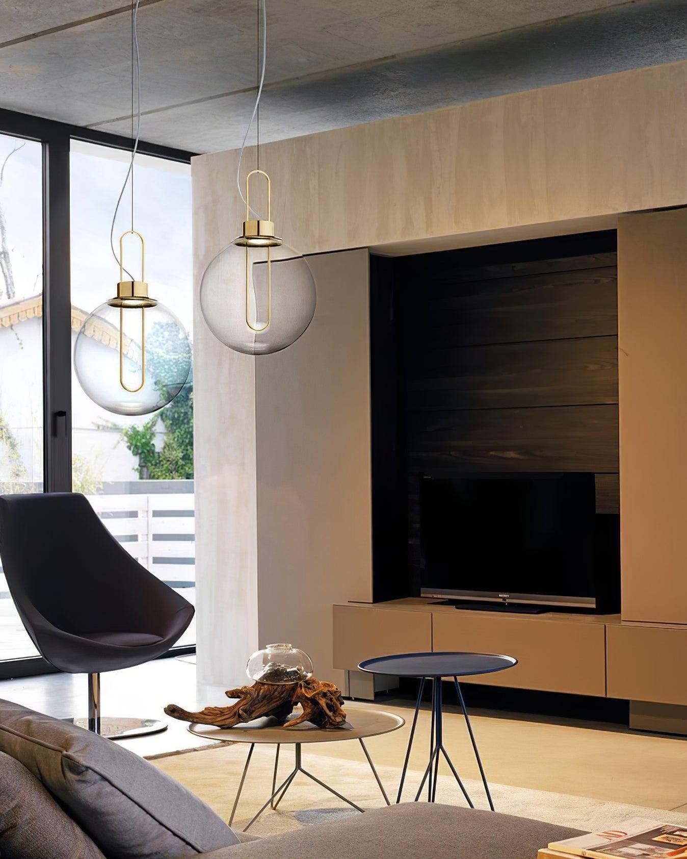 Clear Glass Orb Style Pendant Lamp K560