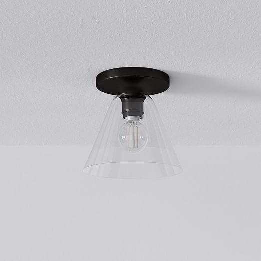 Conica Cone Flush Mount – Glass Ceiling Light for Modern Spaces K1396
