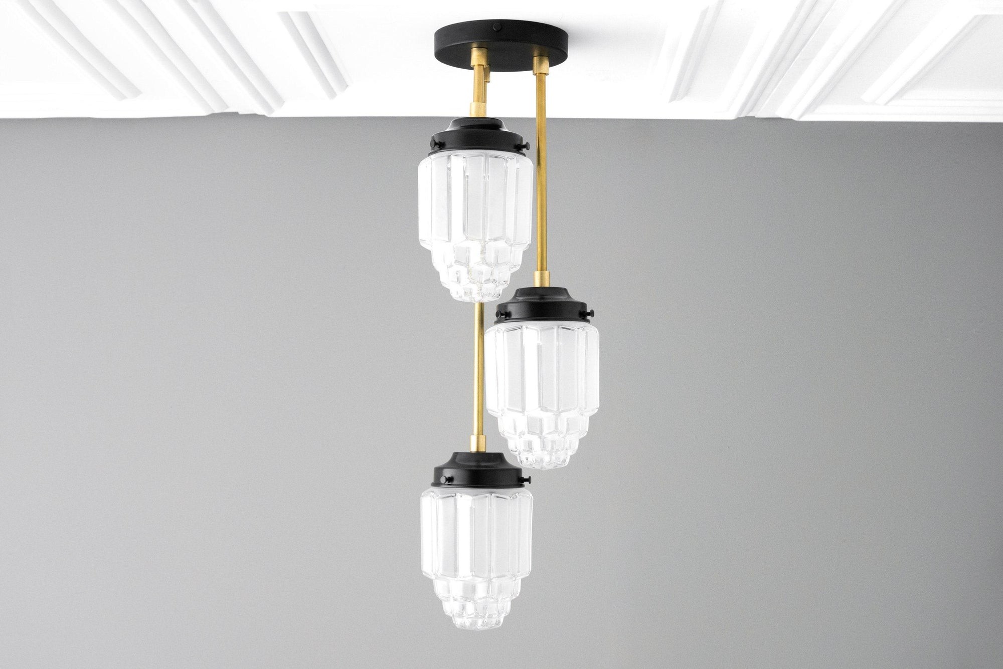 Tierlux Glass Pendant Light - Art Deco Globe Design K1525