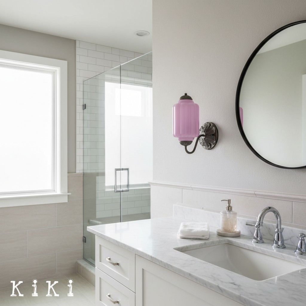 Eloise Elegant Vintage Glass Wall Sconce - Lighting for Bedroom Vanity K1150