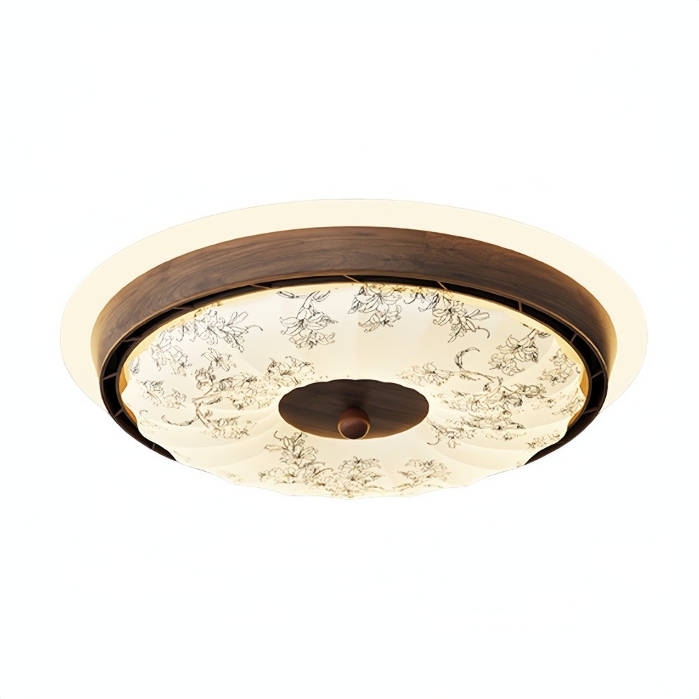 Retro Low Profile Bladeless Led Ceiling Fan Light K1101