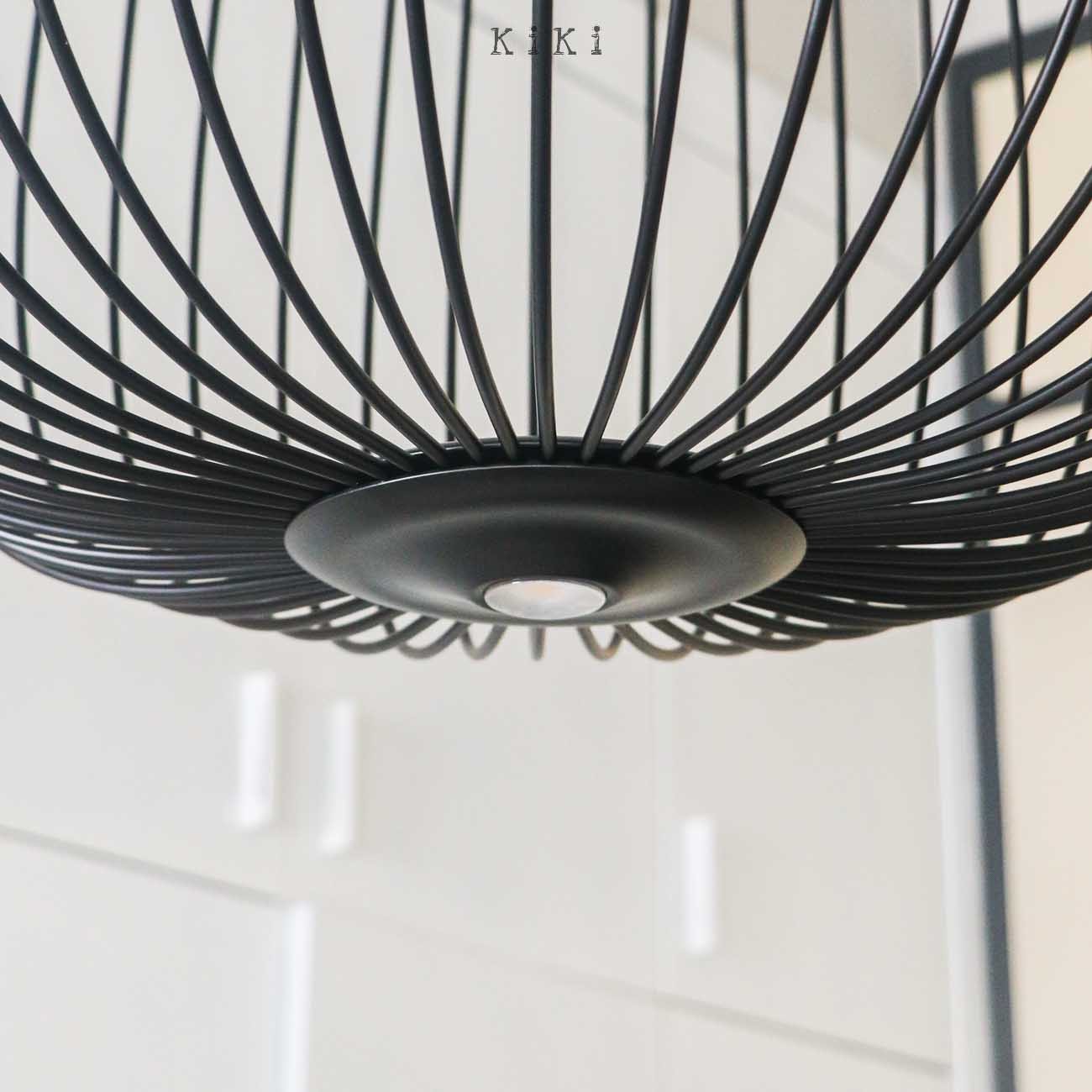Modern Spokes Pendant Lamp - Artistic Birdcage Pendant Light for Dining Room