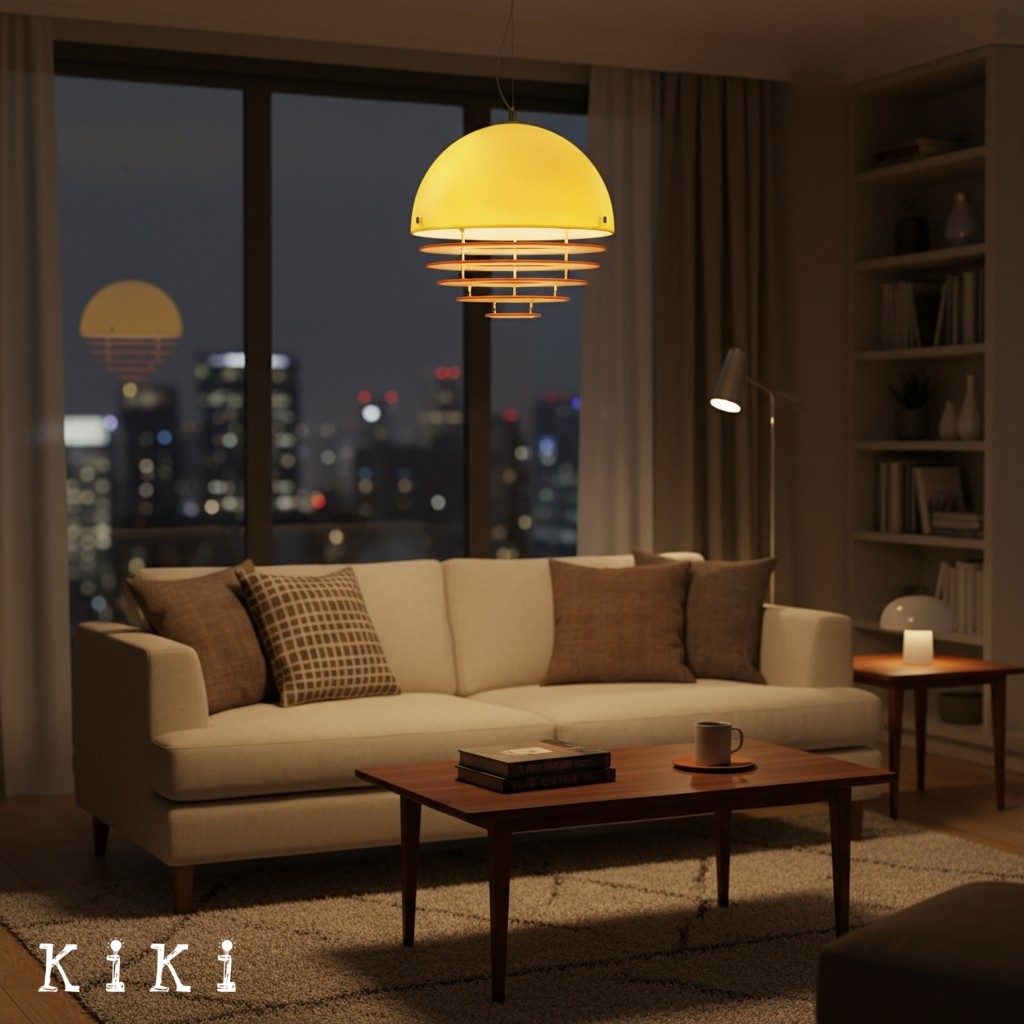 Afterglow Layered Acrylic Bauhaus Sunset Pendant Light - Ambient Pendant Light for Living Area K889