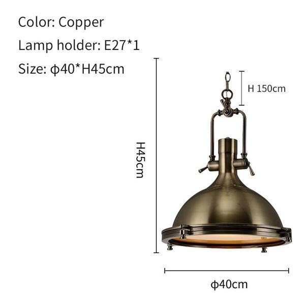Industrial Country metal pendant light