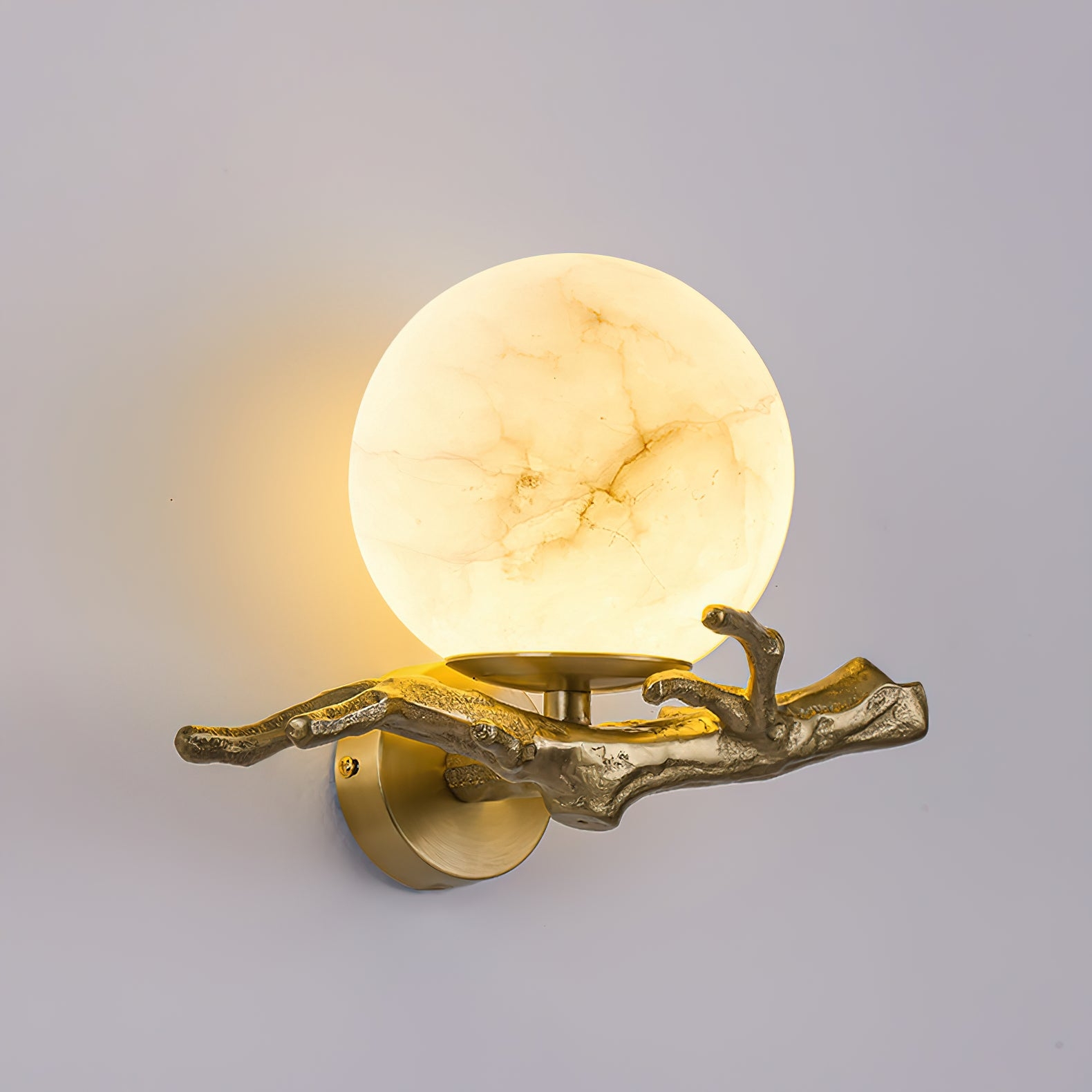 Retro Twigs Alabaster Wall Lamp D435