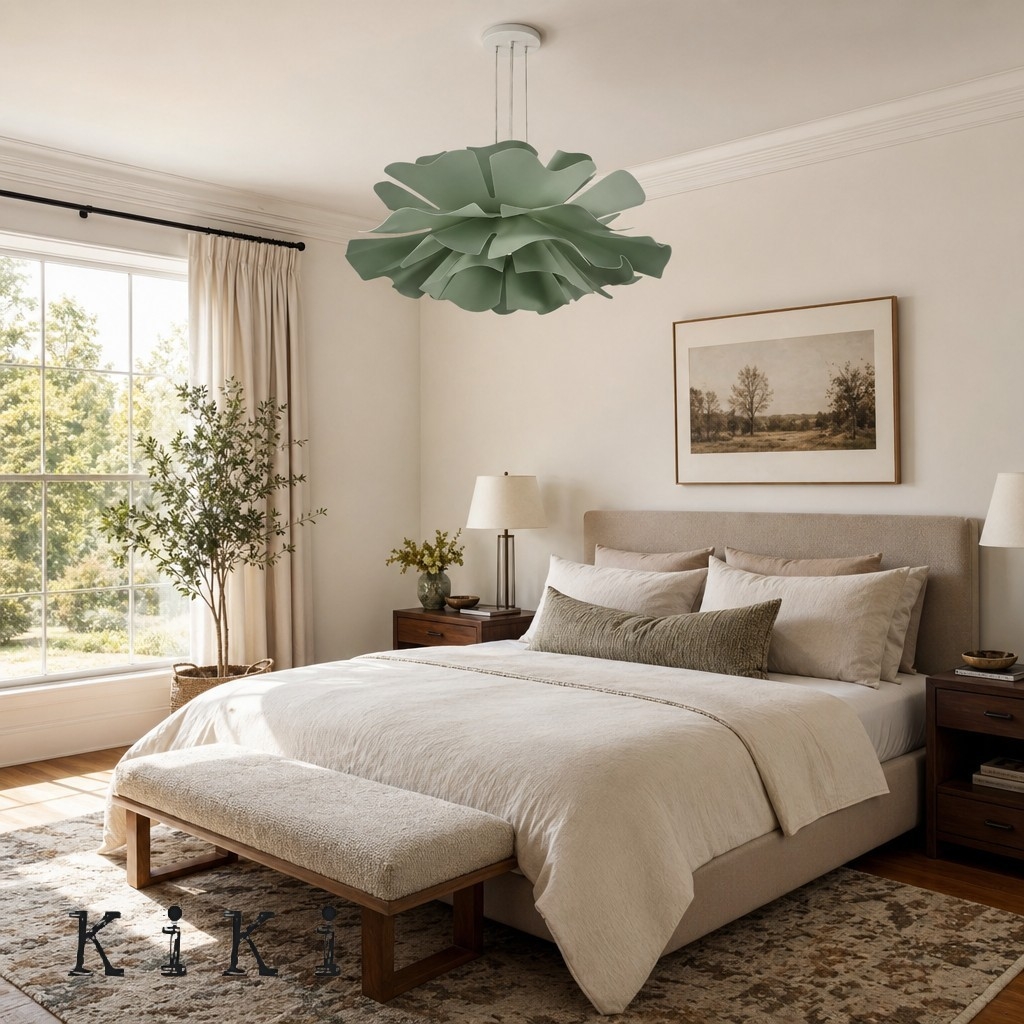 Elegant Flower Pendant Lamp - Modern Lighting for Dining Room and Living Area