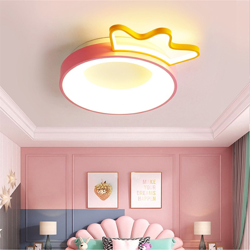 Cartoon Crown Ceiling Lamp