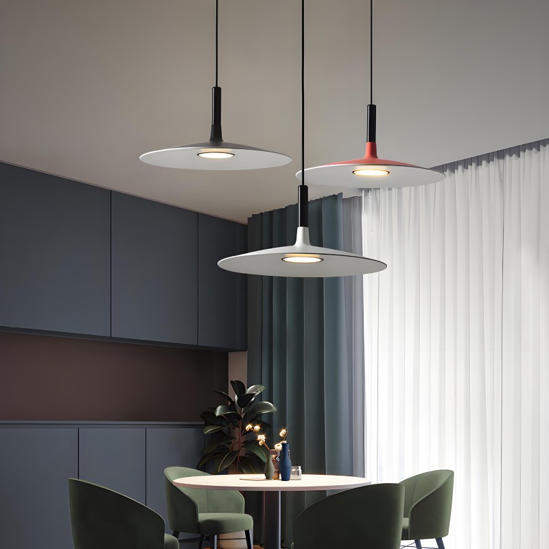 Vibrant Aplomb Large Pendant Light - Stylish Round Disc Pendan Light for Modern Interiors