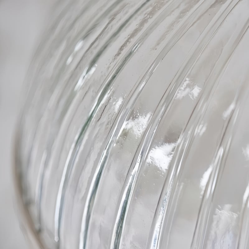 Novera Ribbed Glass Stylish Modern Pendant Lamp for Bedroom and Dining Area K1944