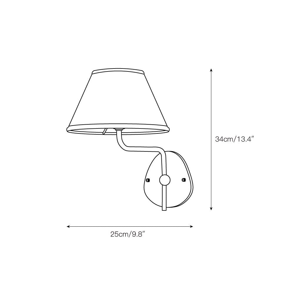 Kulo Elegant Fabric Wall Lamp – Graceful Wave Design for Entry or Bedroom K1575