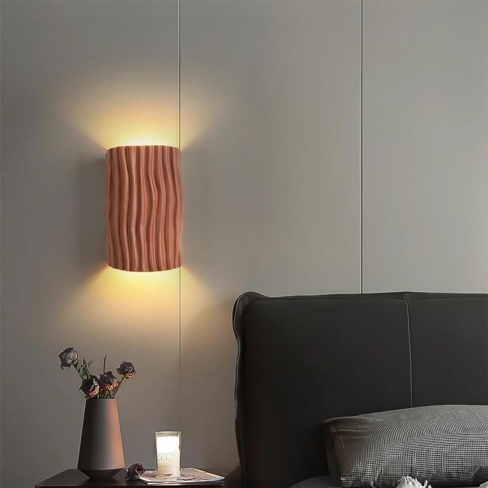 Scandinavian Design Resin Fluted Wall Light K135