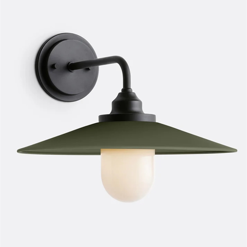 Cordax Utility-Inspired Wall Sconce - Metal and Glass for Indoor Outdoor Decor K2046