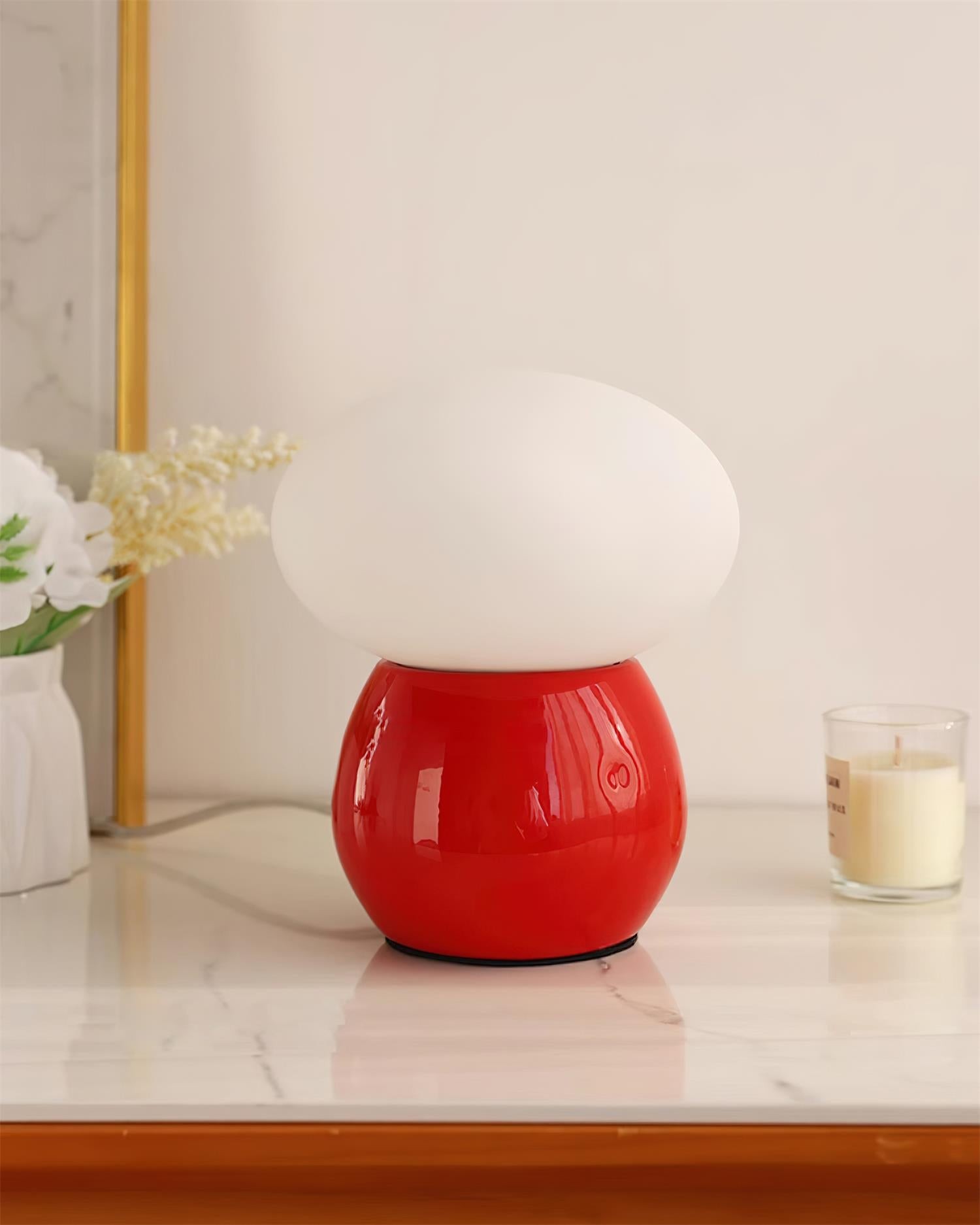 Modern Cream Style Mushroom Table Lamp K684