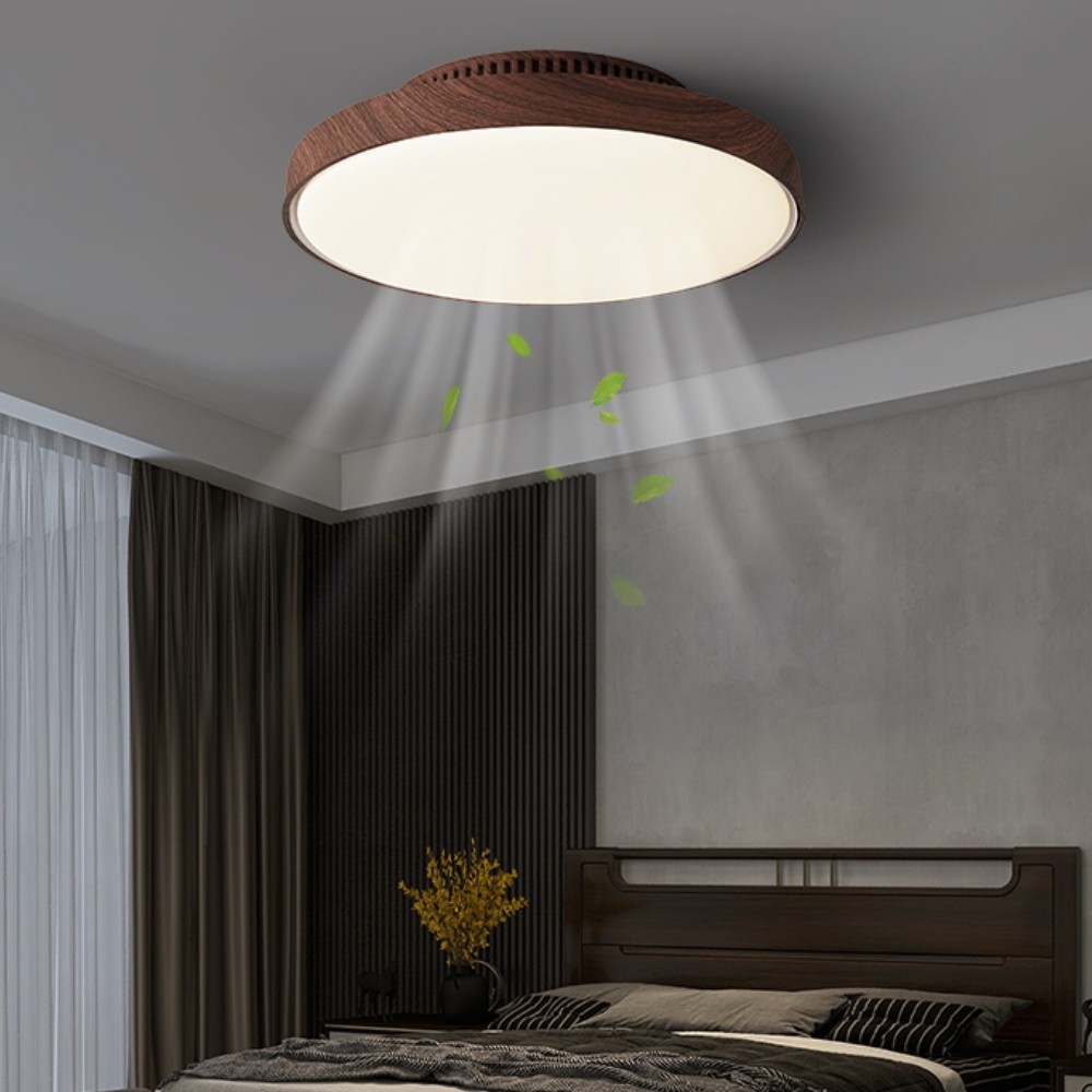 Modern Ultra Quiet Bladeless Ceiling Fan Light For Bedroom K952