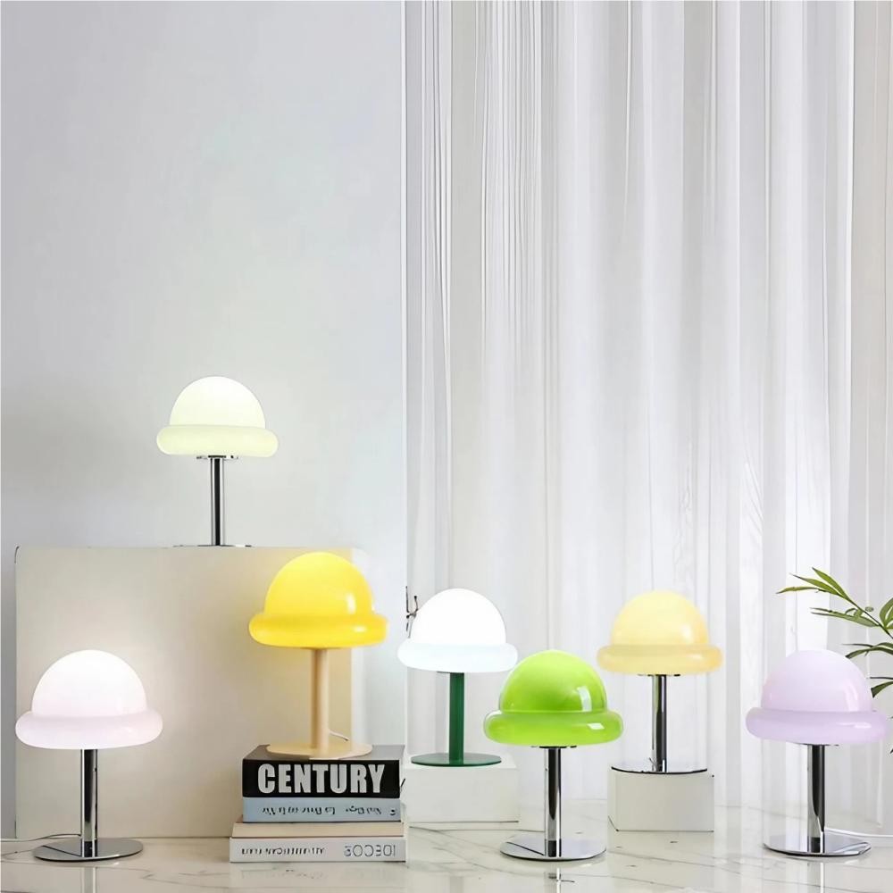 Morandi Bauhaus Mushroom Glass Table Lamp K28