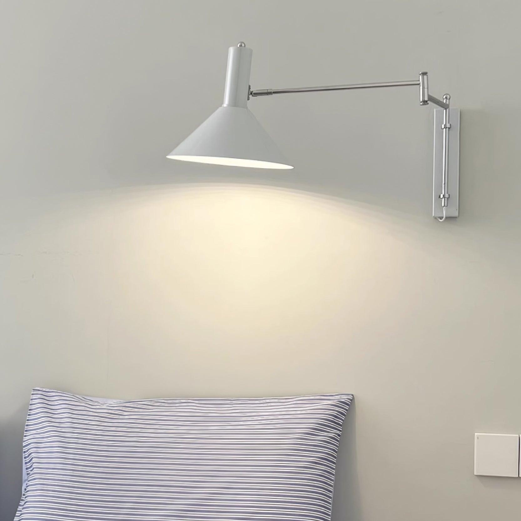 Classic Modern Swing Arm Adjustable Bedside Reading Wall Lamp K580