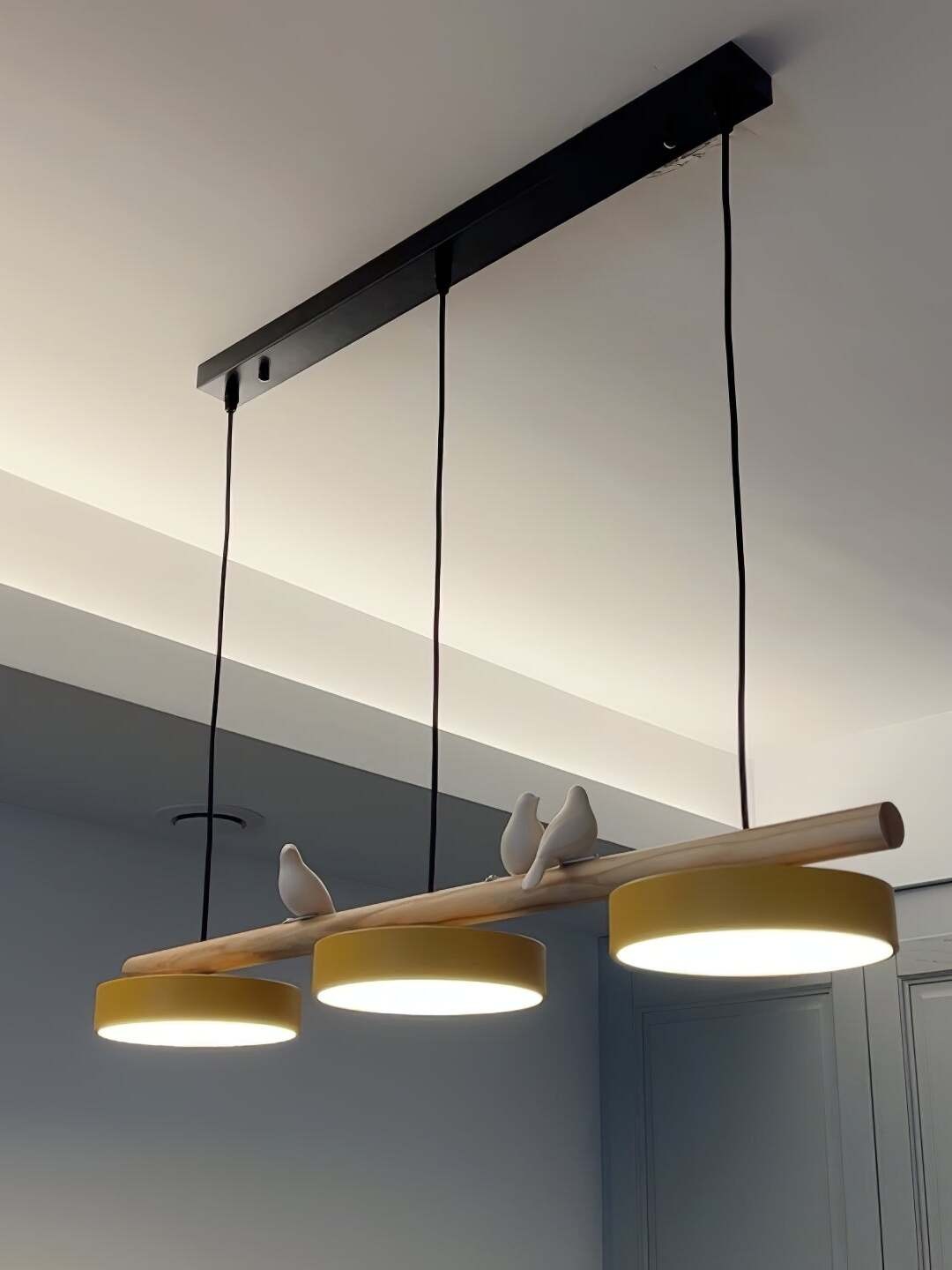 Creative Branch Bird Shaped Pendant Lamp K873