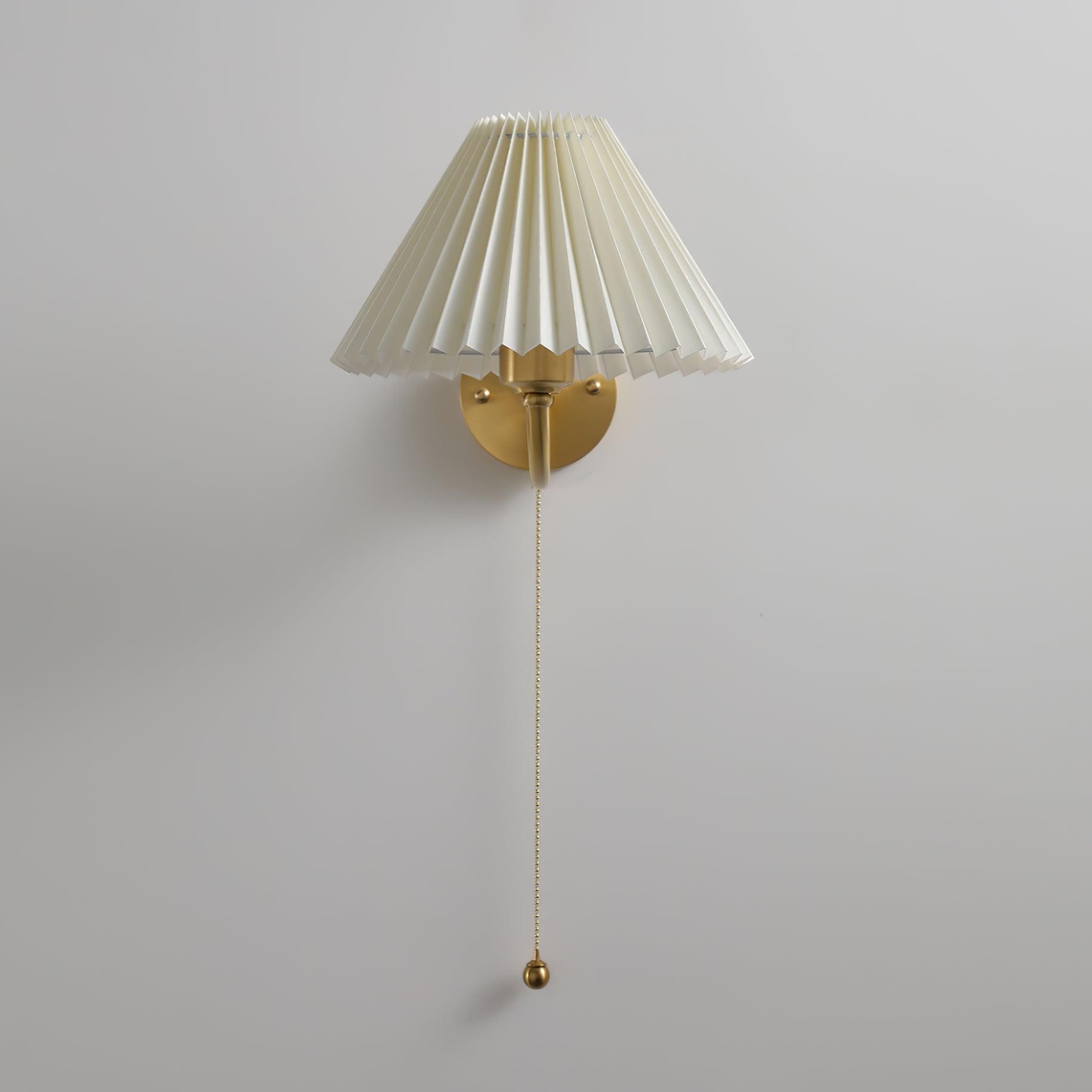 Modern Minimalist Luxury Fabric Brass Wall Lamp For Living Room K601