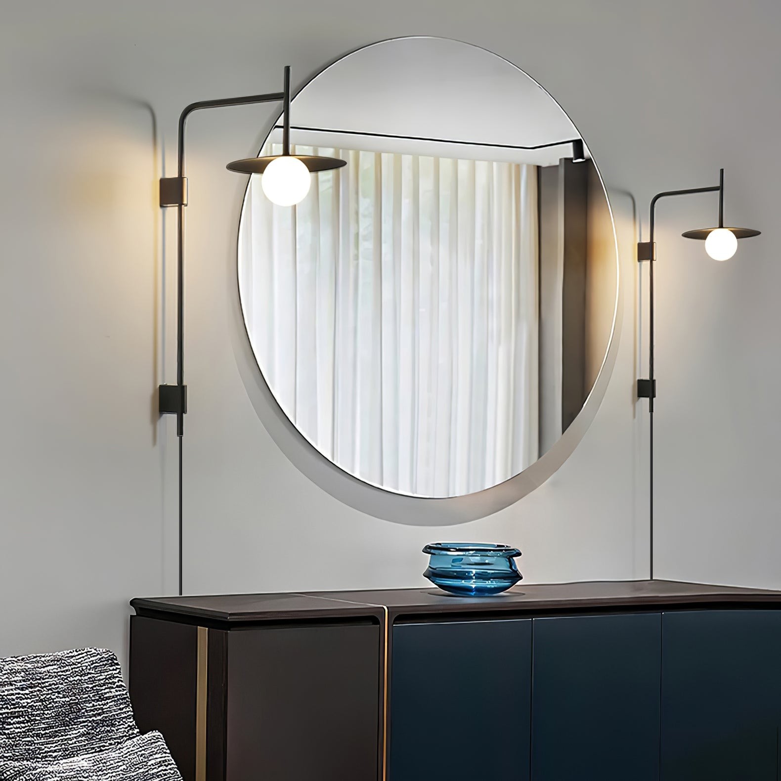 Nordic Swing Arm Wall Lamp for Living Room K839