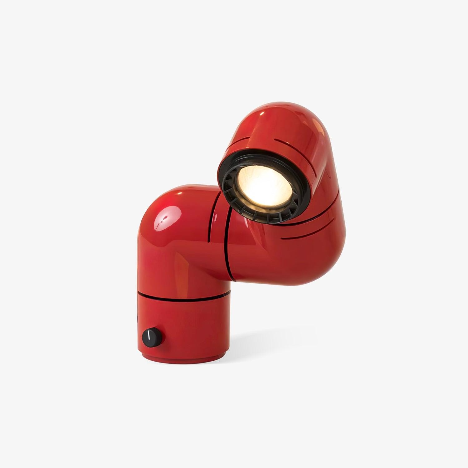 Red Tubular Table Lamp Suitable For Bedroom K686
