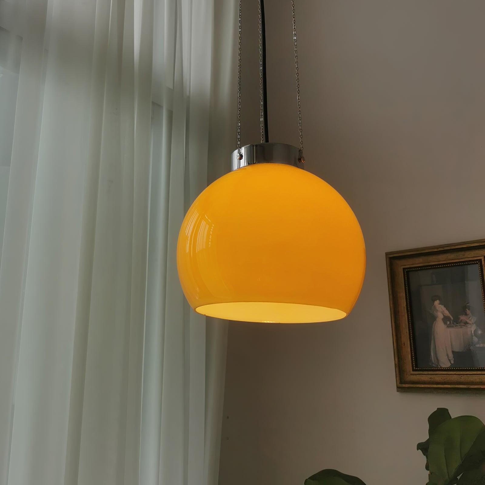 Vintage Bauhaus Creative Hemispherical Pendant Light K458