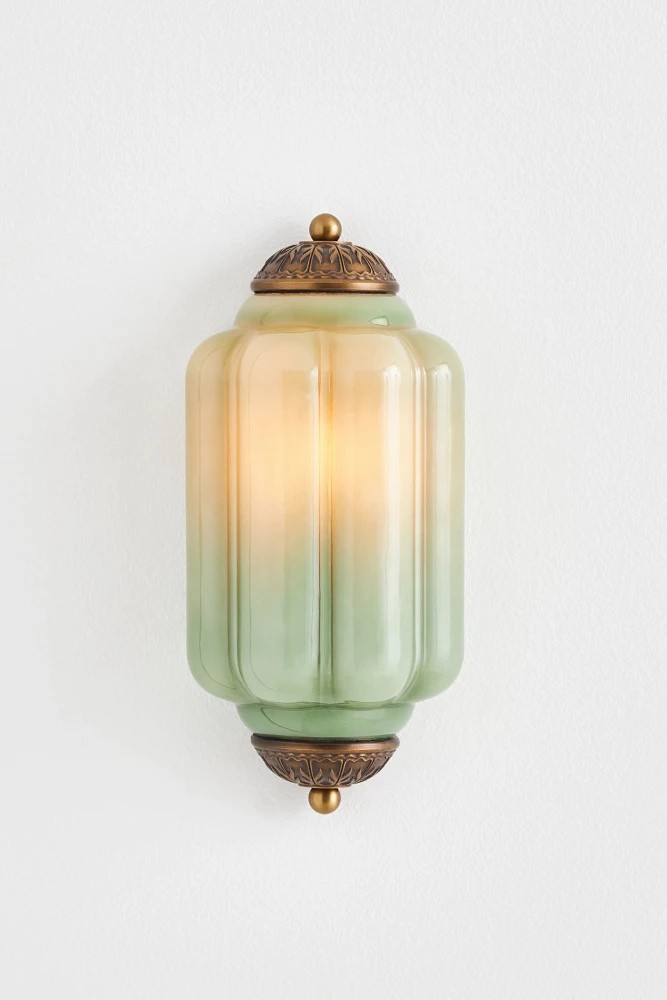 Eloise Long Pumpkin Retro Glass Recessed Wall Lamp K865