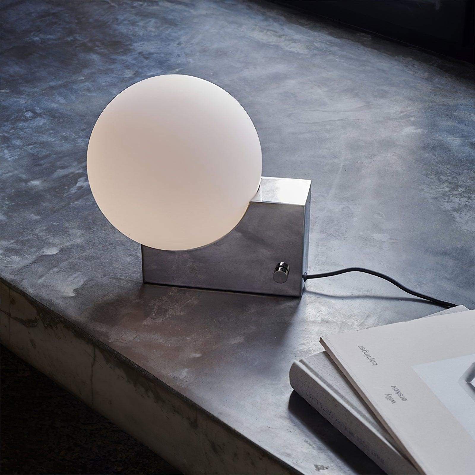 Geometric Lamp Base Glass Globe Table Lamp K399