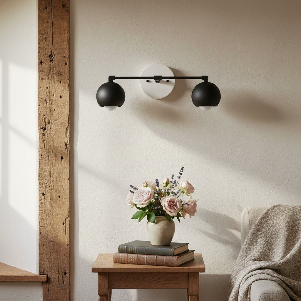 Metio Dome Decorative Vanity Light - Classic Orb Shade Bathroom Wall Lamp K1451