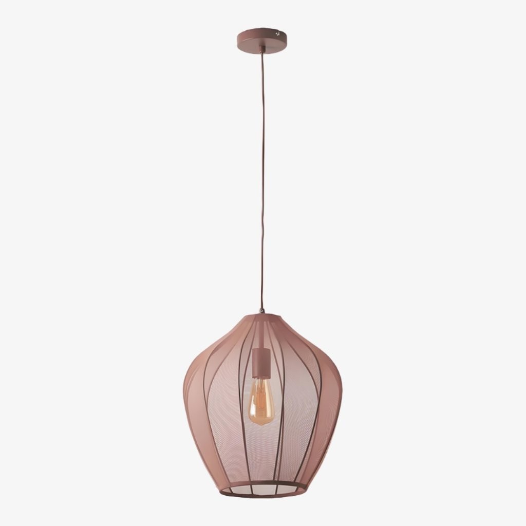 Lumifil Modern Mesh Pendant Light - Hanging Fabric Lghts are Suitable for Dining Rooms or Kitchen Islands K1752