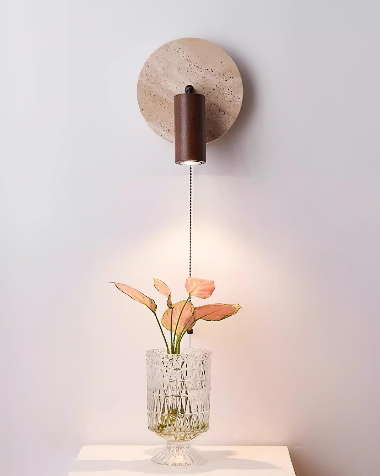 Vintage Yellow Travertine Wall Lamp K503