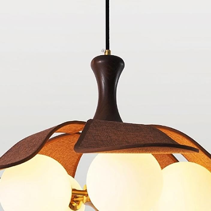 Orrise Series Sculptural Globe Cluster Pendant Lamp - Metal and Glass Pendant Light K2095