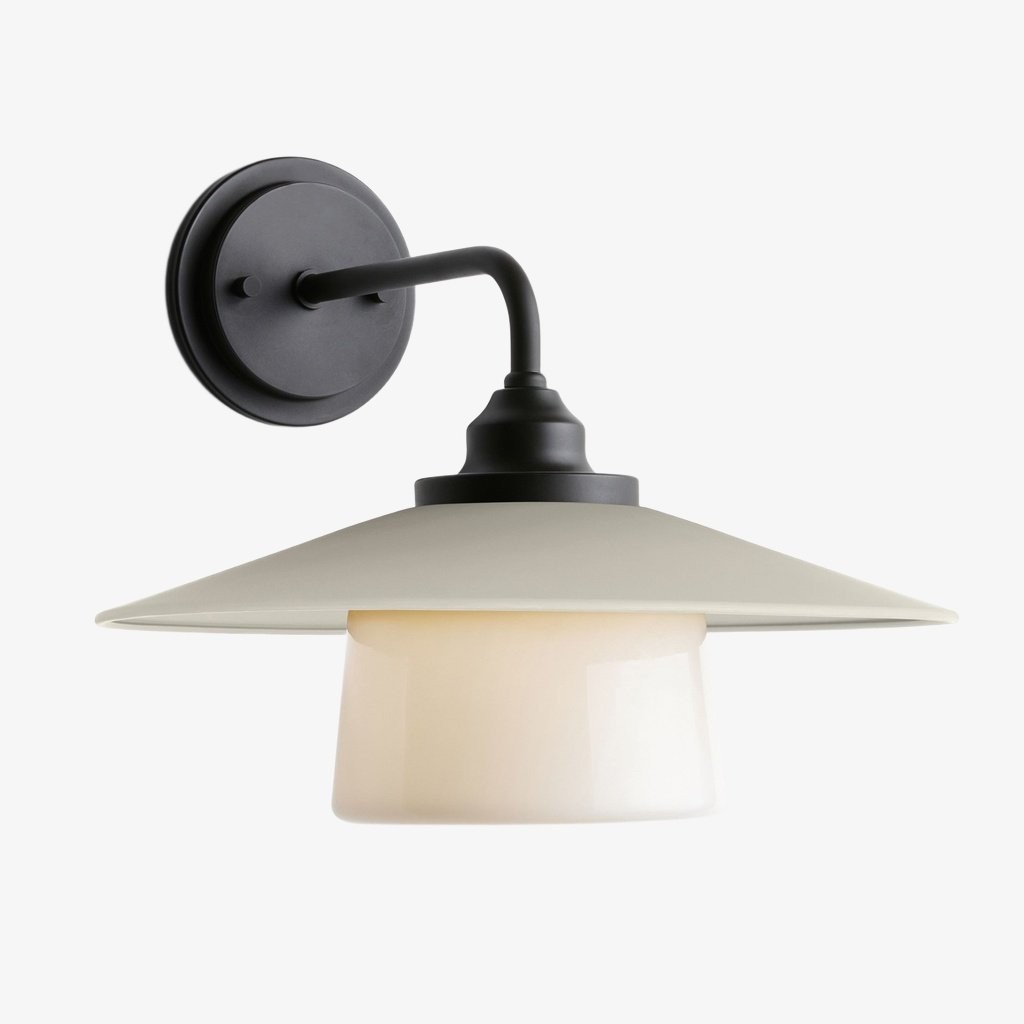 Cordax Utility-Inspired Wall Sconce - Metal and Glass for Indoor Outdoor Decor K2046