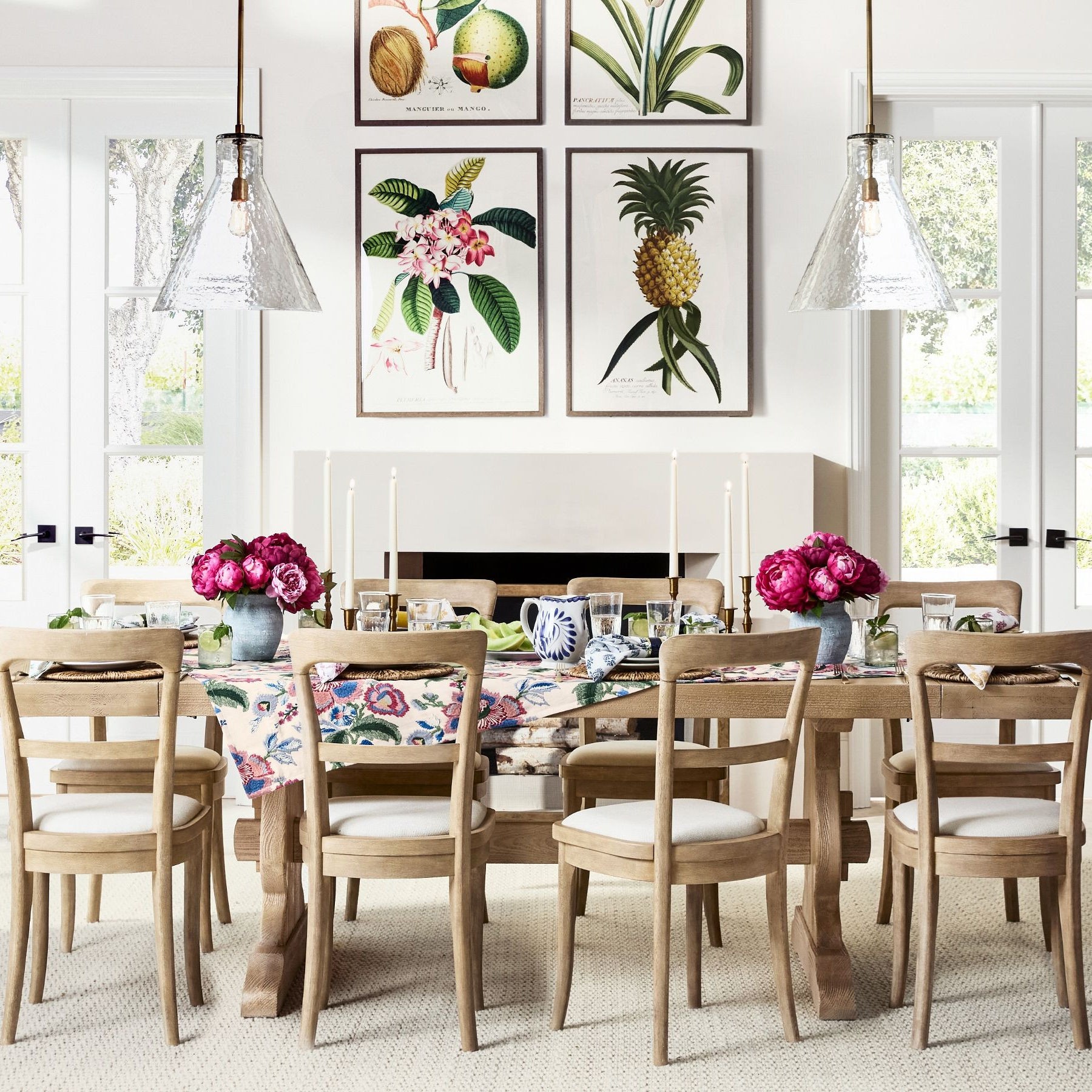 Glavira Modern Glass Pendant Light - Stylish Hanging Lamp for Dining Room K1313