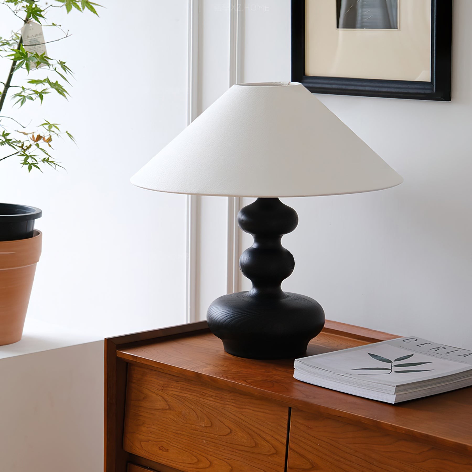 Nordic Retro Solid Wood Table Lamp K340
