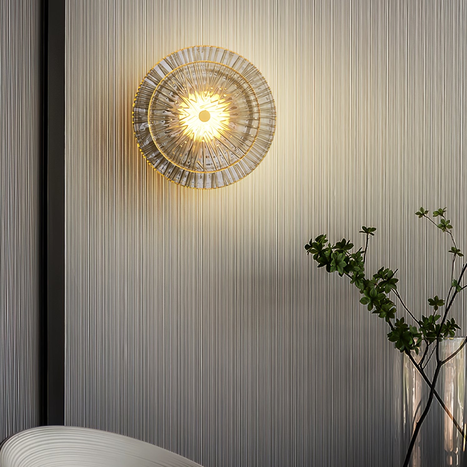 Modern Creative Round Crystal Wall Lamp K648