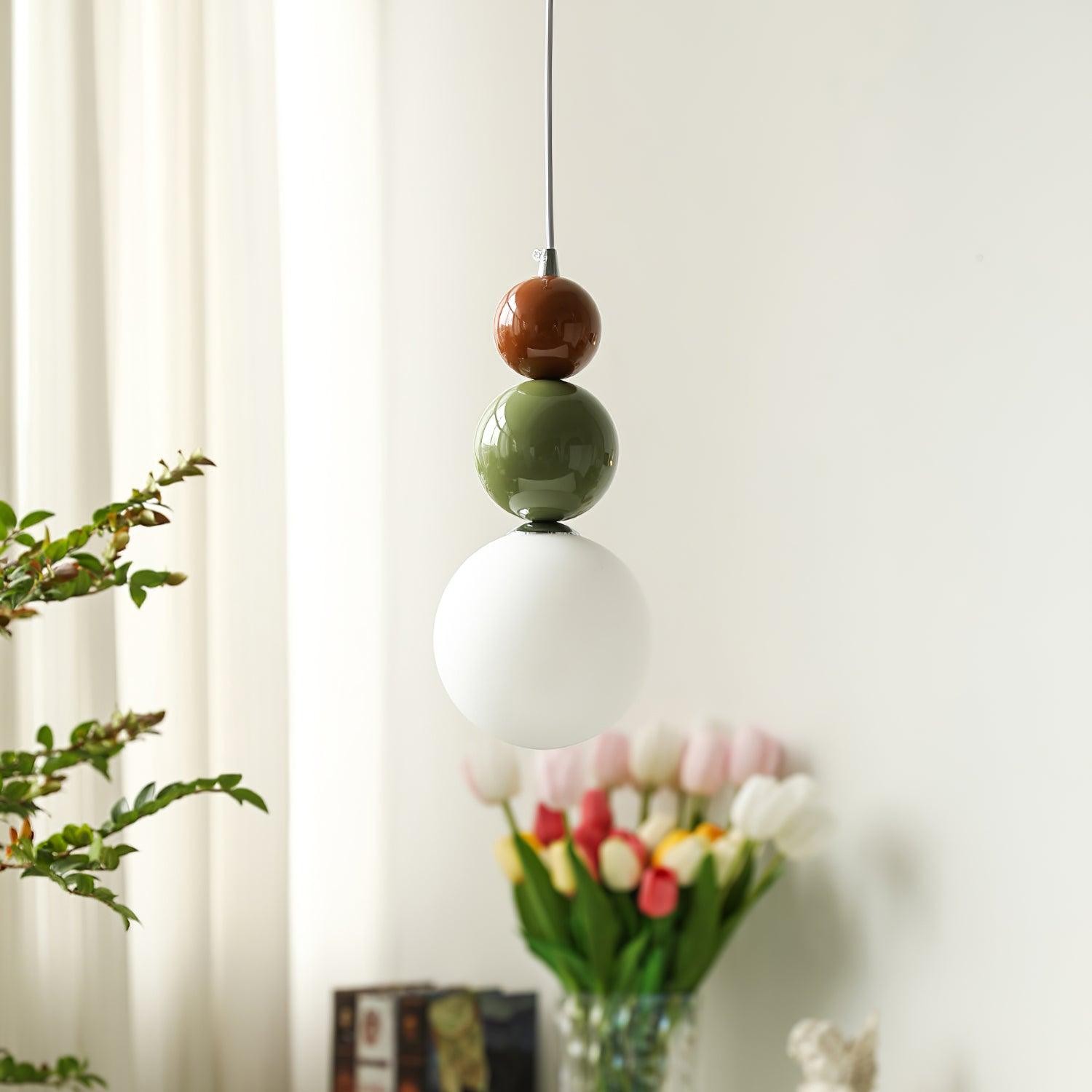 Nordic Cream Modern Simple Dot Pendant Lamp K355