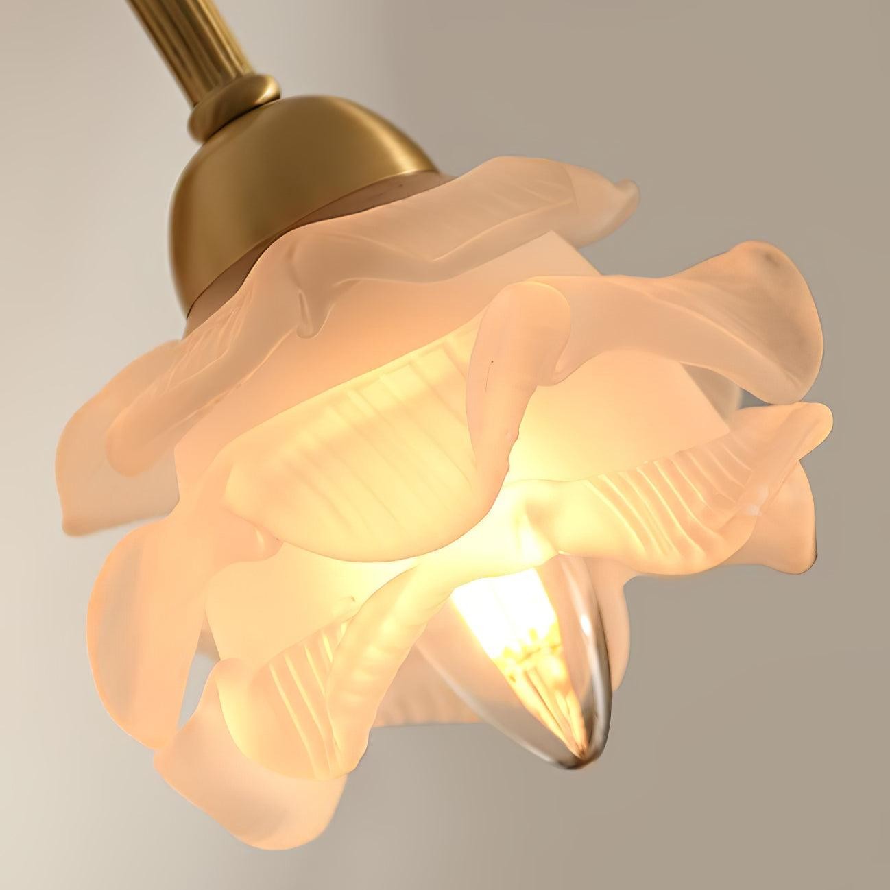 Brass Rose Wall Light K277