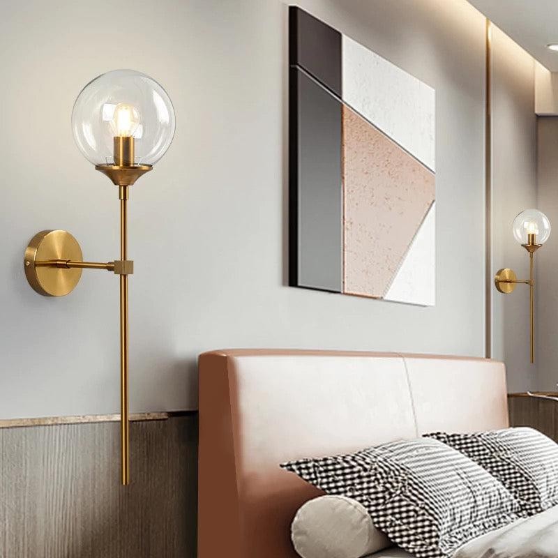 Modern Minimalist Glass Ball Wall Light K26